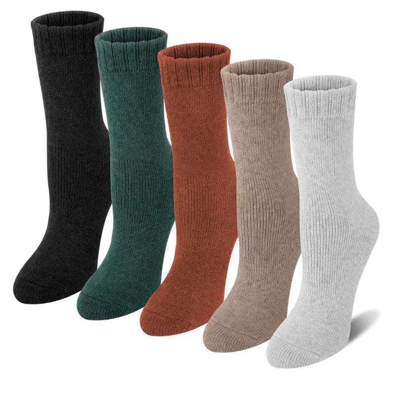 5 Pairs Ribbed Wool Blend Socks – Warmth with Everyday Style
