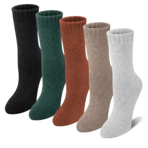 5 Pairs Ribbed Wool Blend Socks – Warmth with Everyday Style