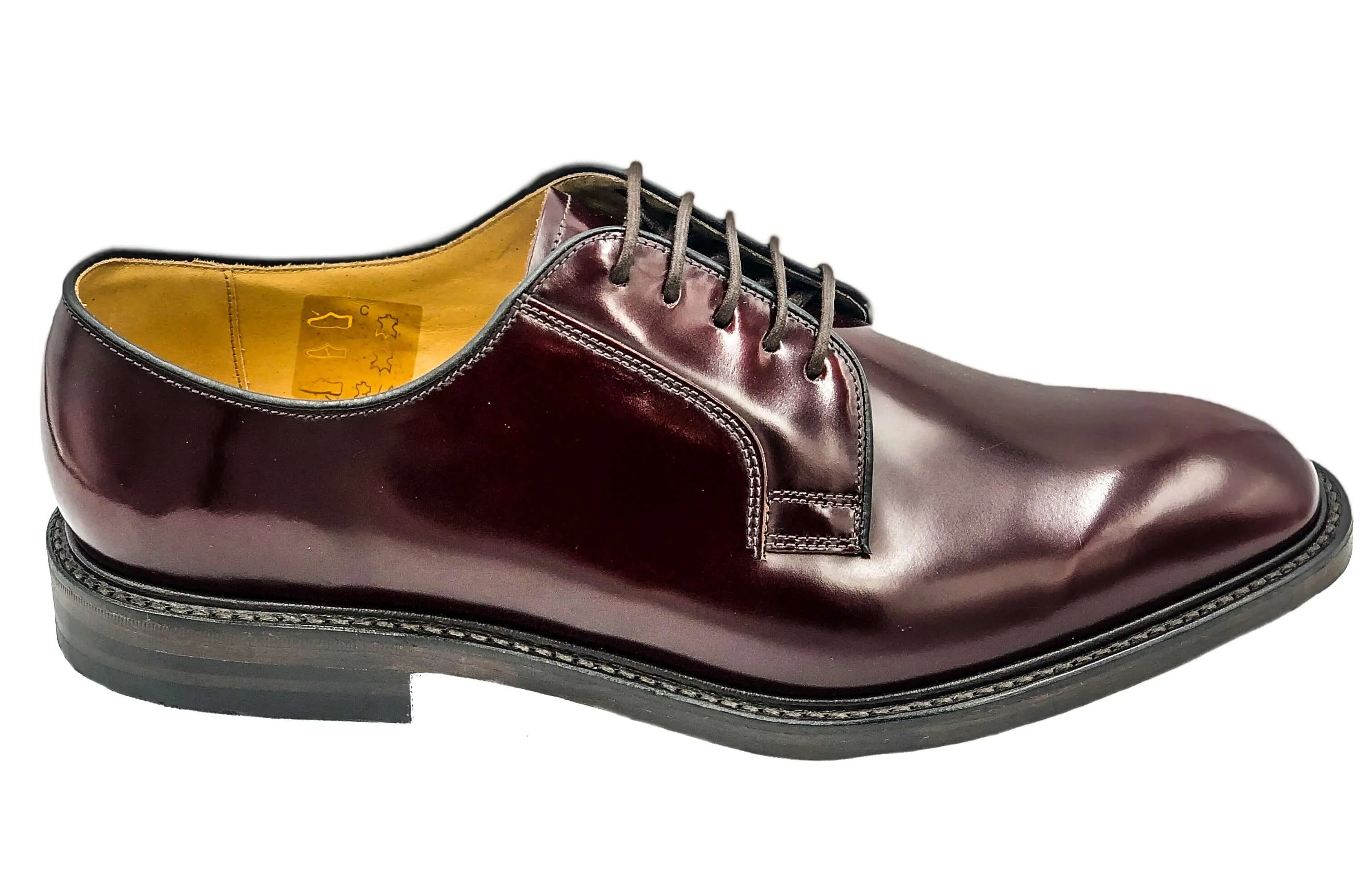 771 Burgundy Polished Leather Derby