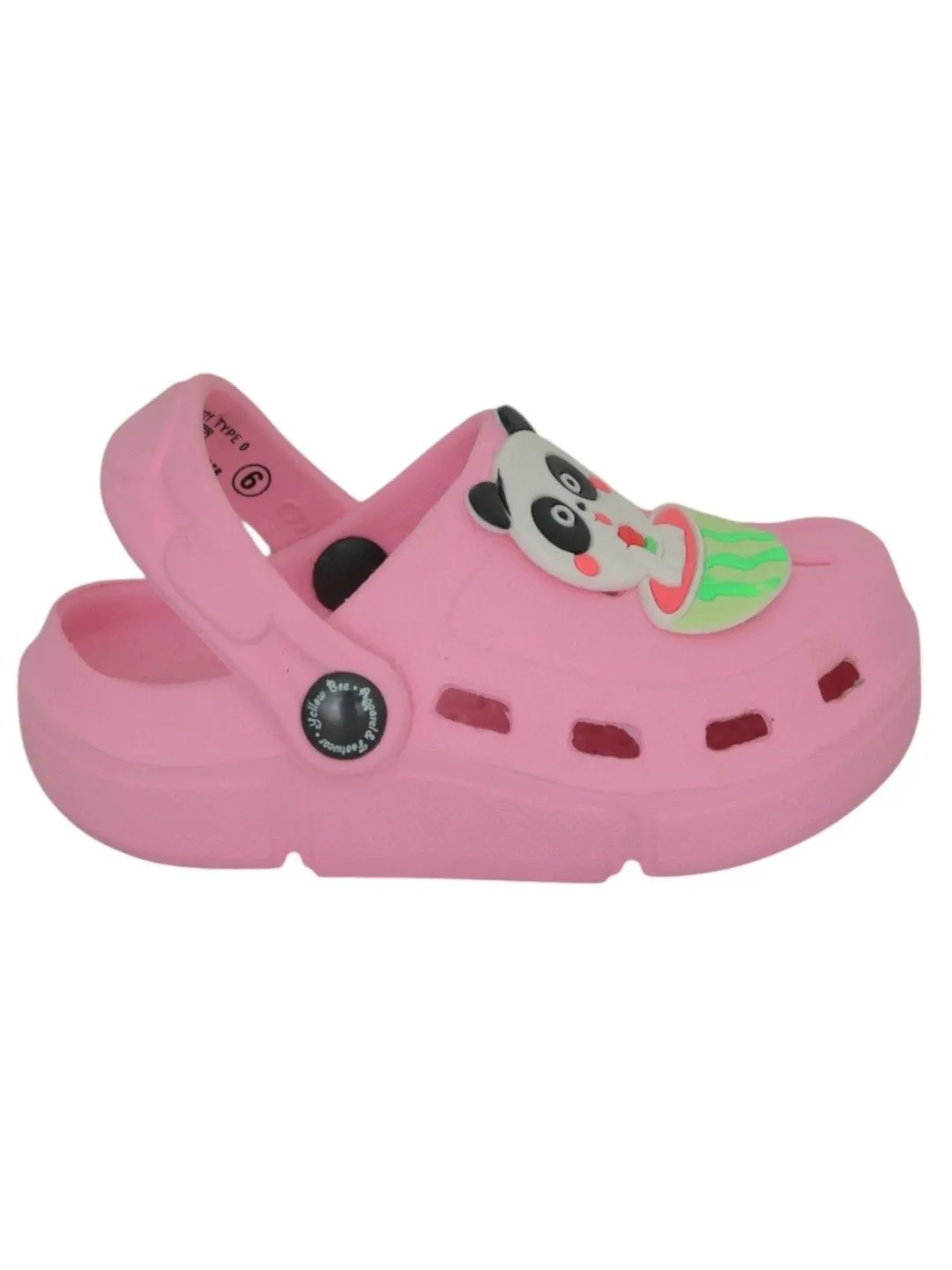 Adorable Panda & Watermelon Design Clogs for Girls