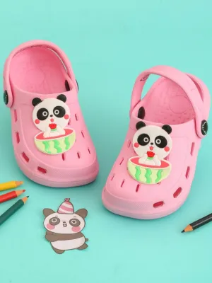 Adorable Panda & Watermelon Design Clogs for Girls