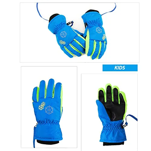 AMYIPO Kids Winter Snow Ski Gloves Children Snowboard Gloves for Boys Girls