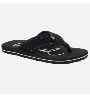 Animal Womens Swish Logo Flip Flops  - Black