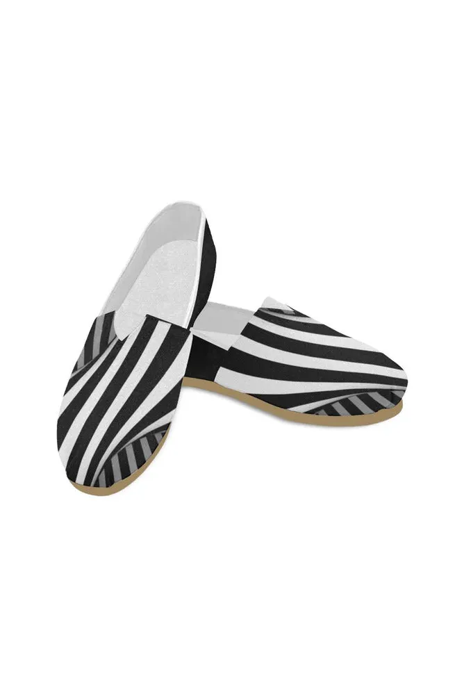 Black & White Illusion Casual Shoes for Women