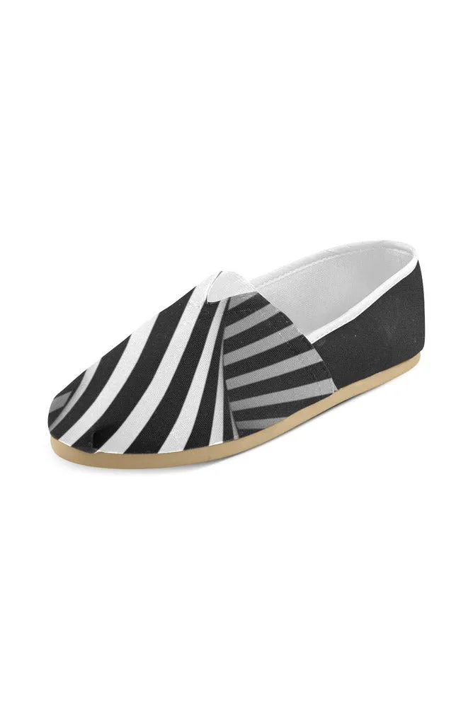 Black & White Illusion Casual Shoes for Women
