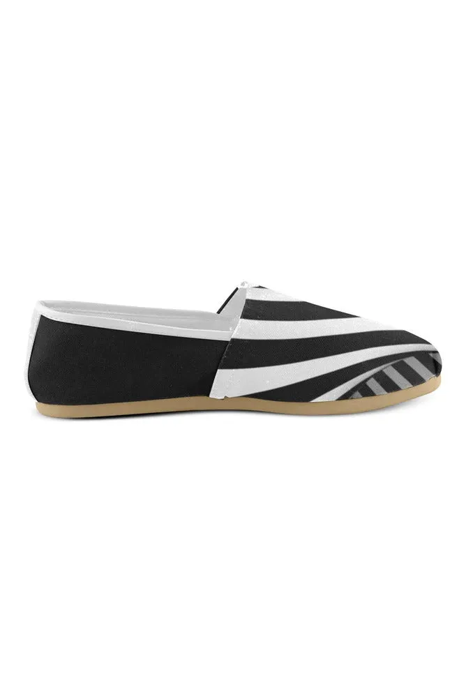 Black & White Illusion Casual Shoes for Women