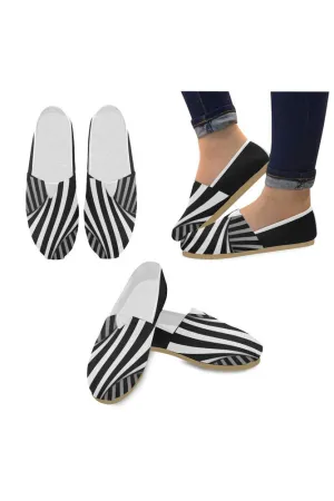 Black & White Illusion Casual Shoes for Women