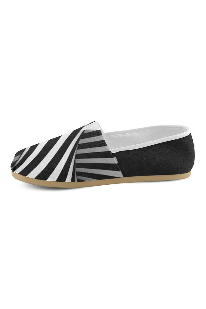 Black & White Illusion Casual Shoes for Women