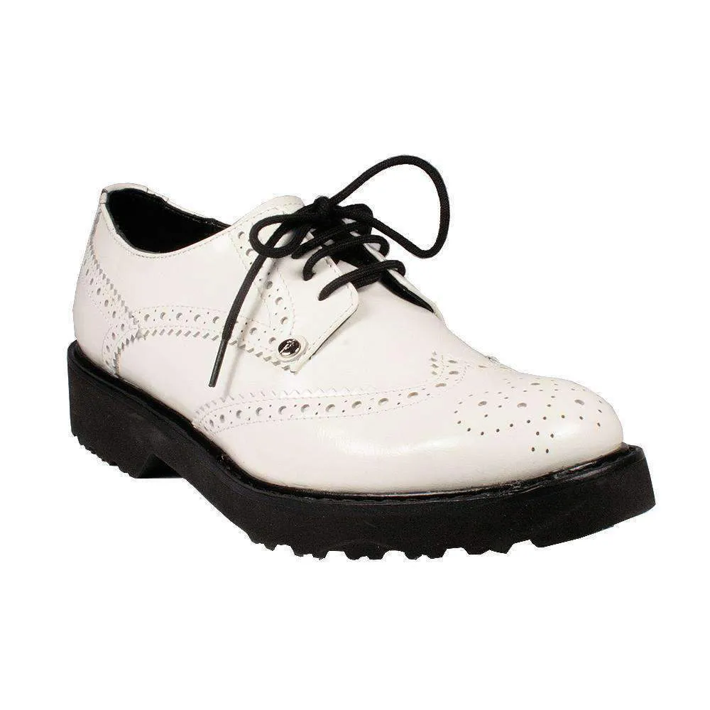 Cesare Paciotti Women's Designer Shoes 308 Lace-Up Oxfords Calf Leather (CPW704A)
