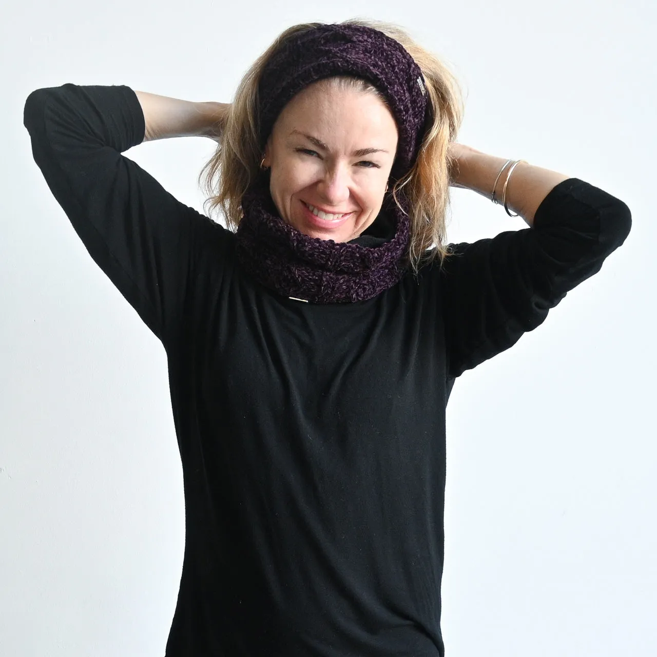 Chenille Cable Knit Neck Warmer by XTM Australia