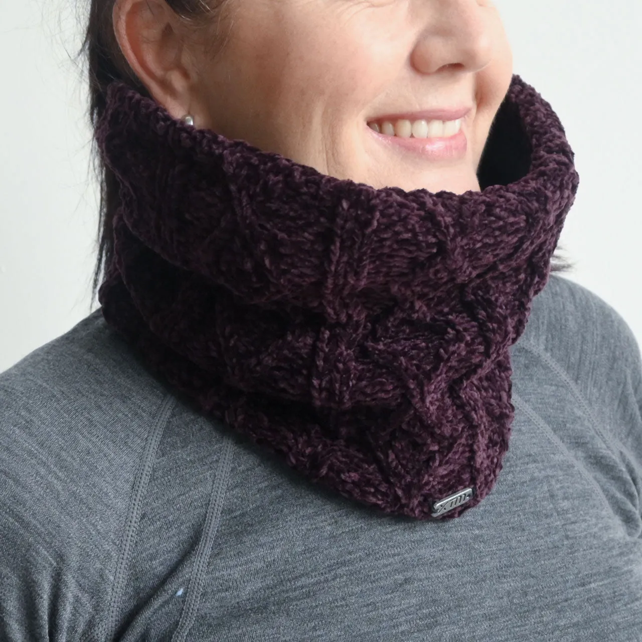 Chenille Cable Knit Neck Warmer by XTM Australia