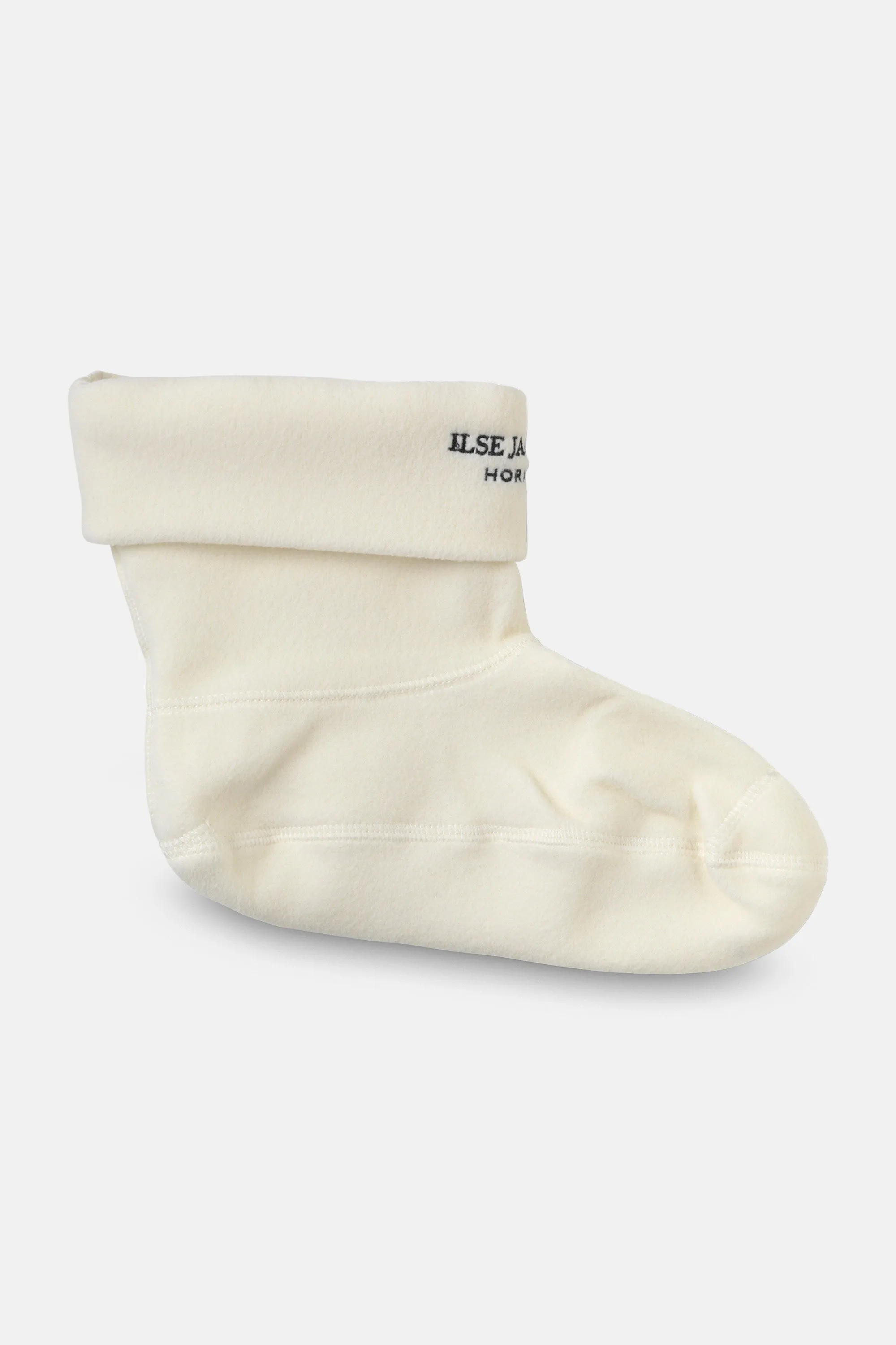 Fleece socks for RUB2 Short Rainboots - Creme Black