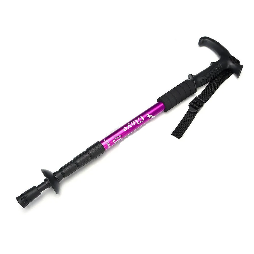 Foldable Hiking Walking Stick Trekking Pole Alpenstock