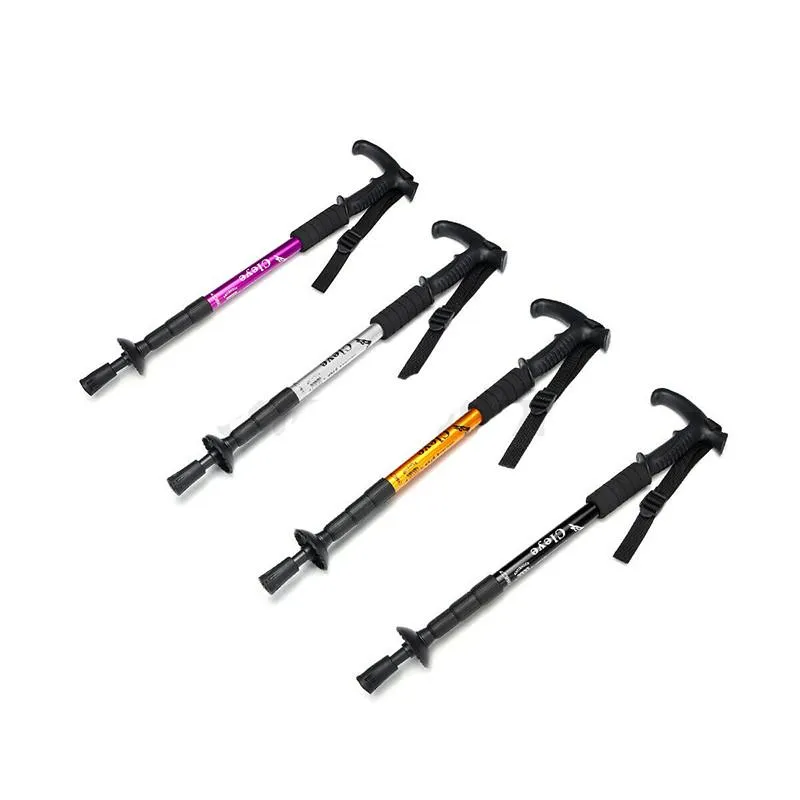 Foldable Hiking Walking Stick Trekking Pole Alpenstock