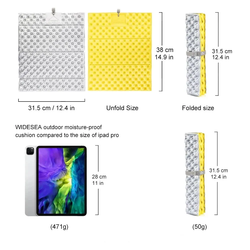 Foldable Mat Seat, Waterproof XPE Foam Pad for Camping, Picnic, and Hiking Chair Cushion