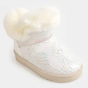 Girls Winter Snow Long Boots 2108 - White