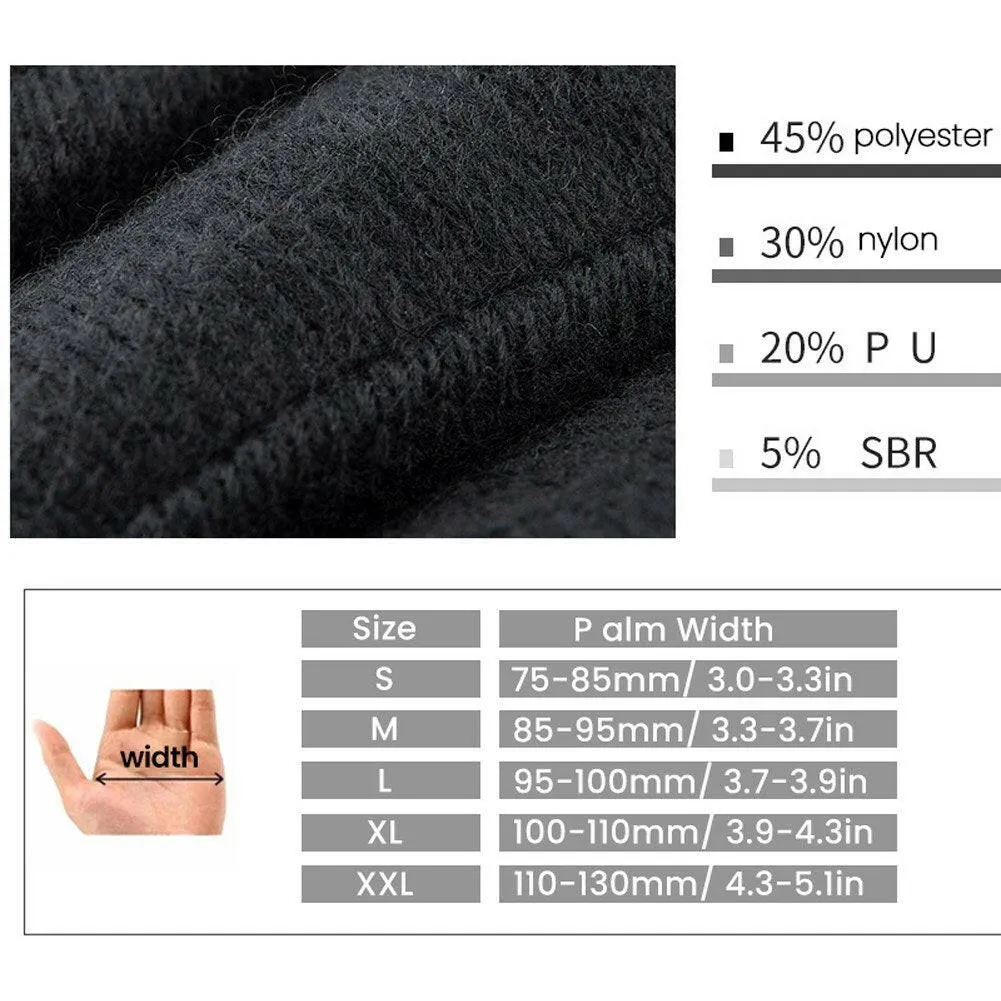 GIYO Winter Cycling Gloves Thicken Water Resistant Windproof Warm Gloves Cold Weather Gloves for Cycling Riding Running Hiking