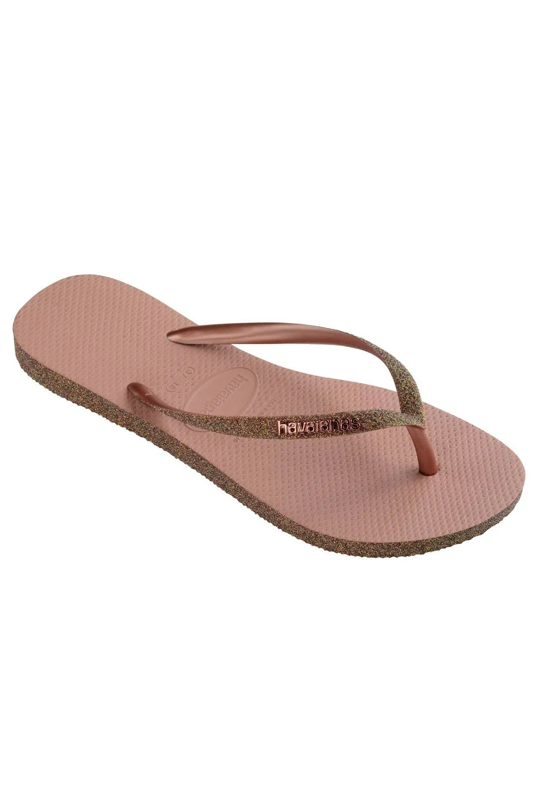 Havaianas Slim Sparkle II Flip Flops - Crocus Rose