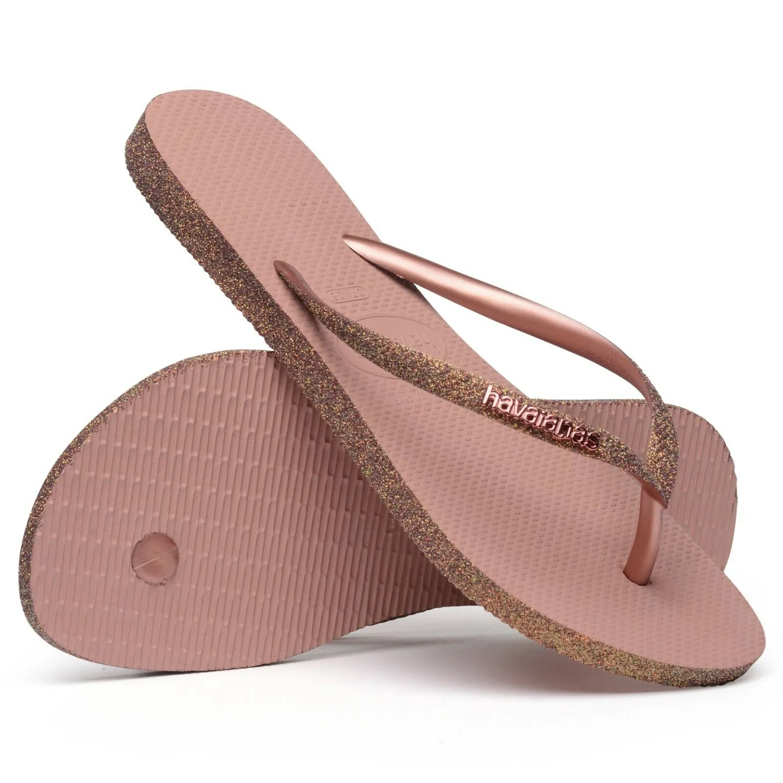 Havaianas Slim Sparkle II Flip Flops - Crocus Rose