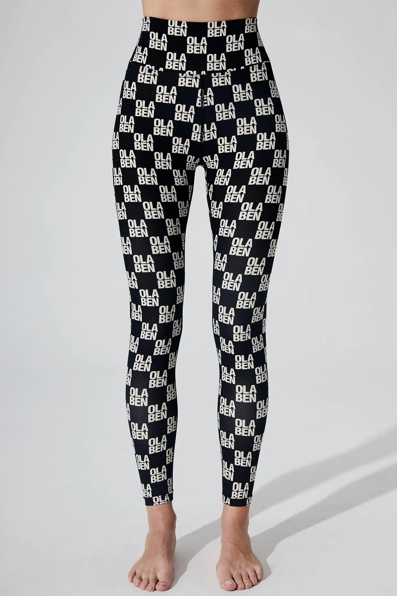Hazel Monogram Legging - Monogram Black