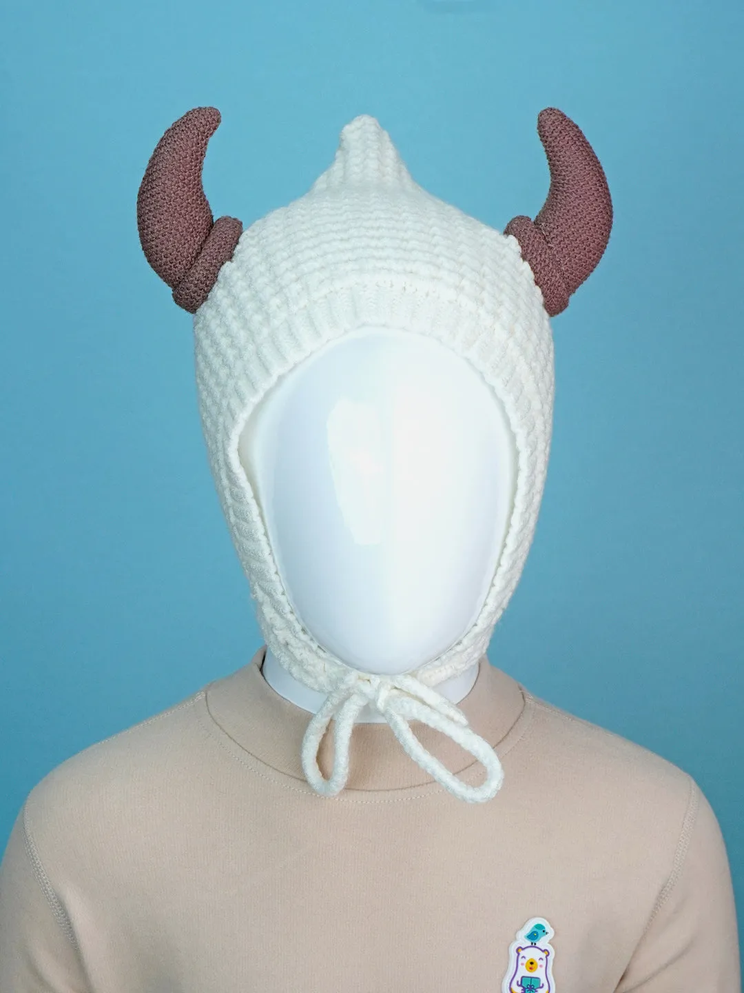 Little Surprise Box Baby Horns Knitted Soft Woolen Winter Cap