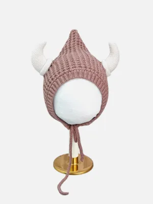 Little Surprise Box Baby Horns Knitted Soft Woolen Winter Cap