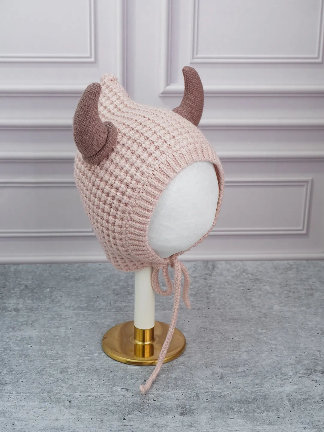 Little Surprise Box Baby Horns Knitted Soft Woolen Winter Cap