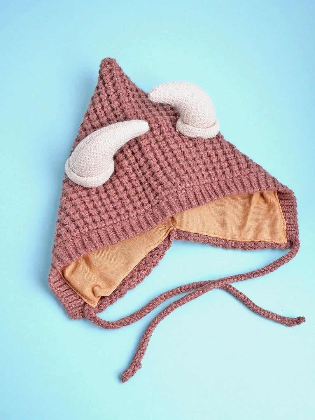 Little Surprise Box Baby Horns Knitted Soft Woolen Winter Cap