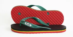 Locals Reggae Rubber Slippers Striped Flip Flops