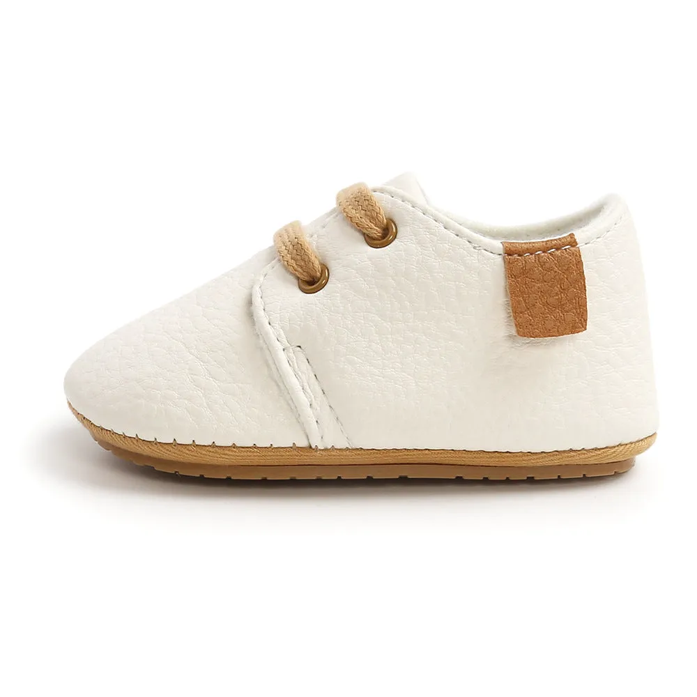 Luxury Soft Leather Rubber Sole Toddler Shoes - GlamzLife