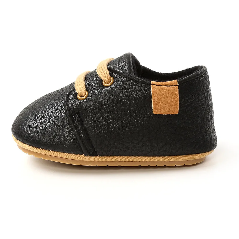 Luxury Soft Leather Rubber Sole Toddler Shoes - GlamzLife