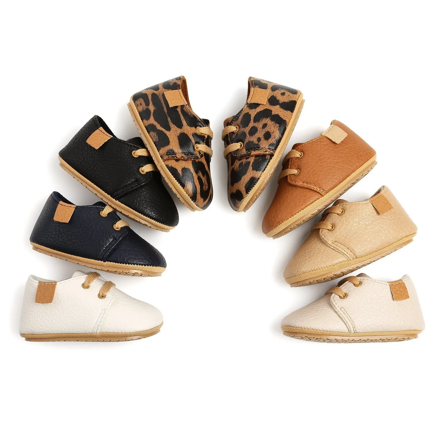 Luxury Soft Leather Rubber Sole Toddler Shoes - GlamzLife