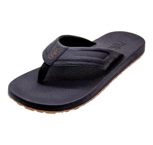 Mens Cosmo Black Flip Flops