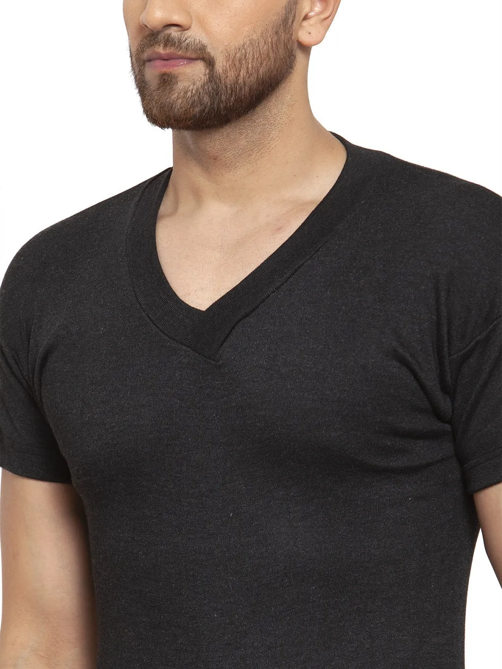 MEN'S HALF SLEEVES THERMAL SET ( V NECK VEST AND TROUSER)