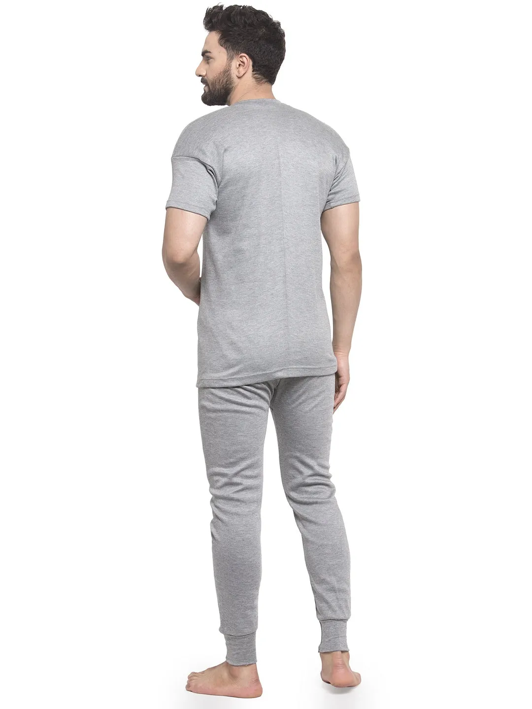 MEN'S HALF SLEEVES THERMAL SET ( V NECK VEST AND TROUSER)