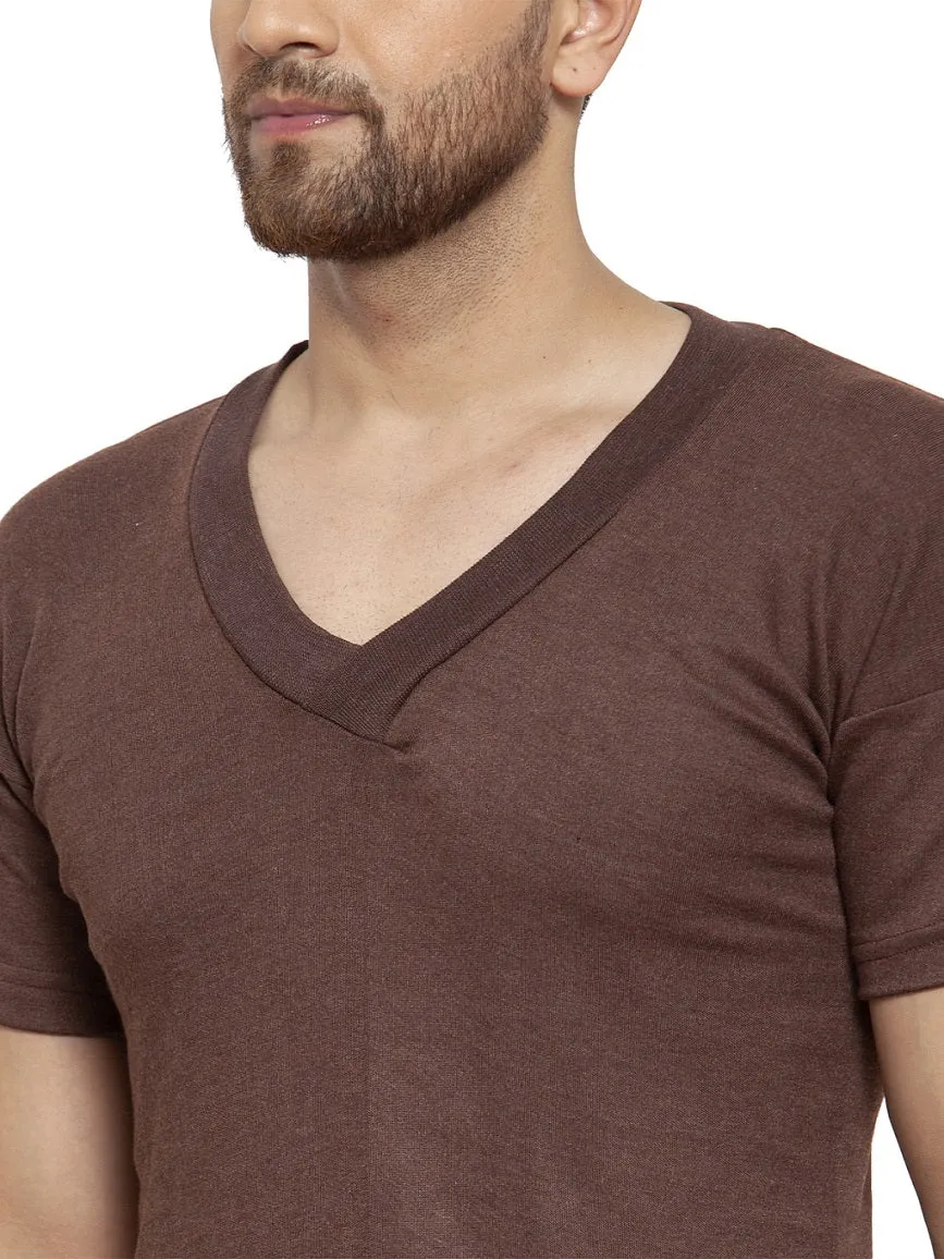 MEN'S HALF SLEEVES THERMAL SET ( V NECK VEST AND TROUSER)