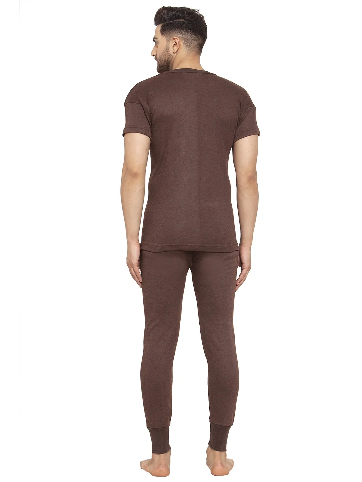 MEN'S HALF SLEEVES THERMAL SET ( V NECK VEST AND TROUSER)