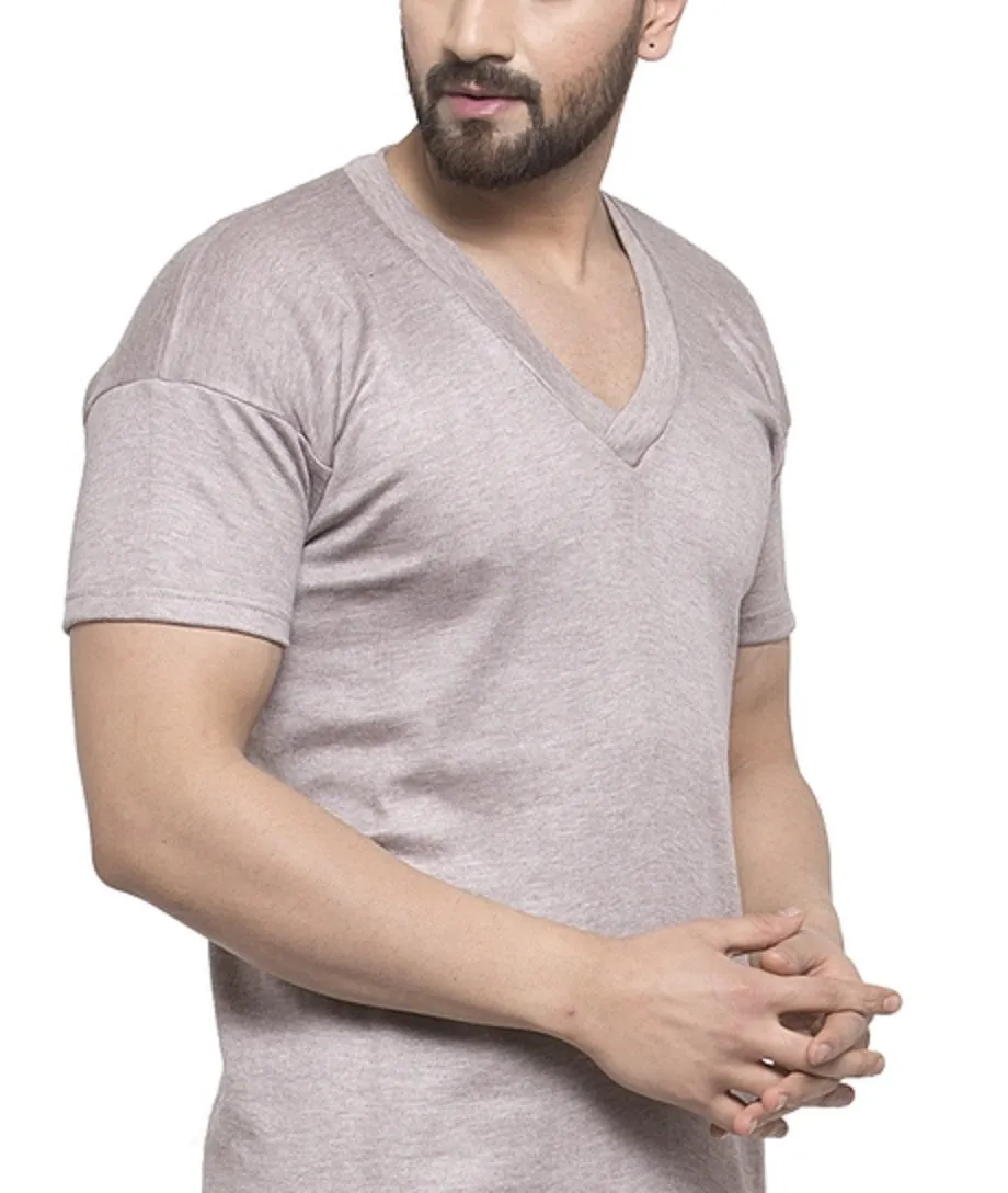 MEN'S HALF SLEEVES THERMAL SET ( V NECK VEST AND TROUSER)