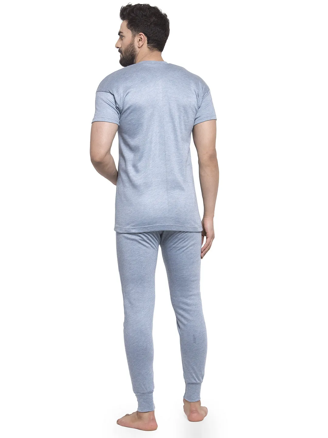 MEN'S HALF SLEEVES THERMAL SET ( V NECK VEST AND TROUSER)
