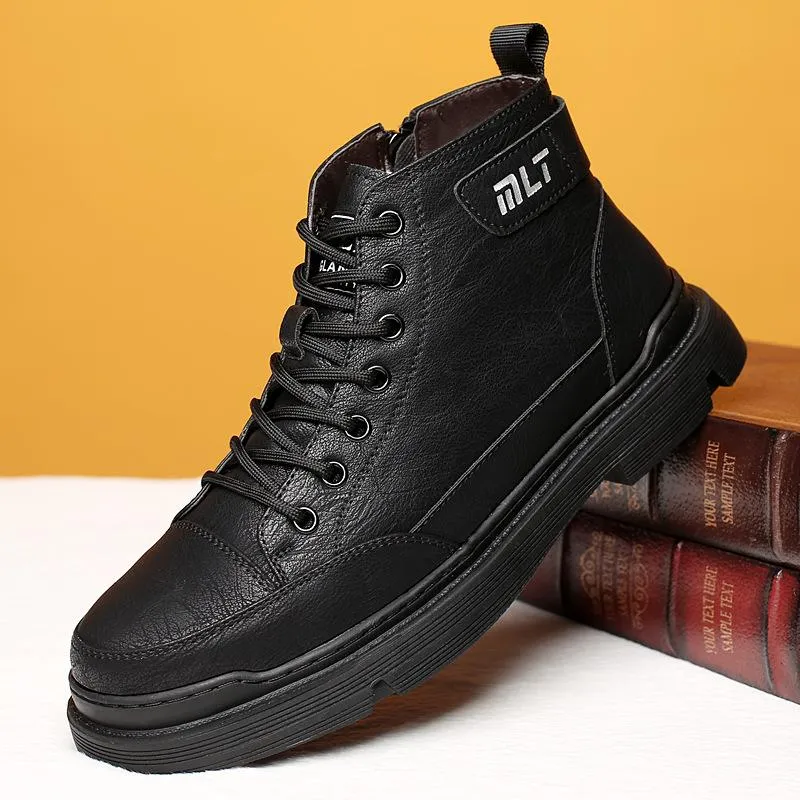 Men's Martin Boots Casual Fleece Non-slip Snow Boots