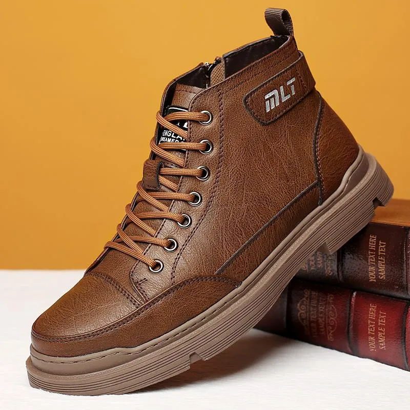 Men's Martin Boots Casual Fleece Non-slip Snow Boots
