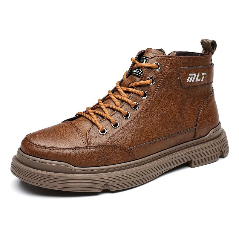 Men's Martin Boots Casual Fleece Non-slip Snow Boots