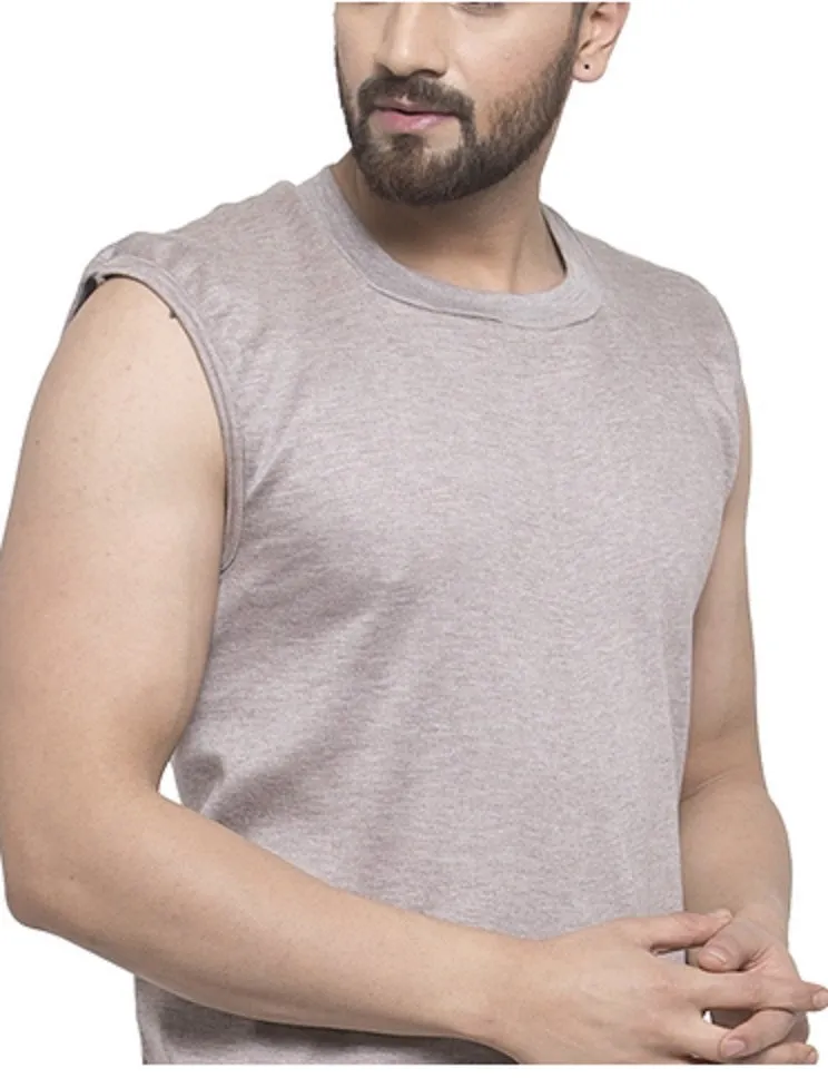 MEN'S SLEEVELESS THERMAL SET ( ROUND NECK VEST AND TROUSER)