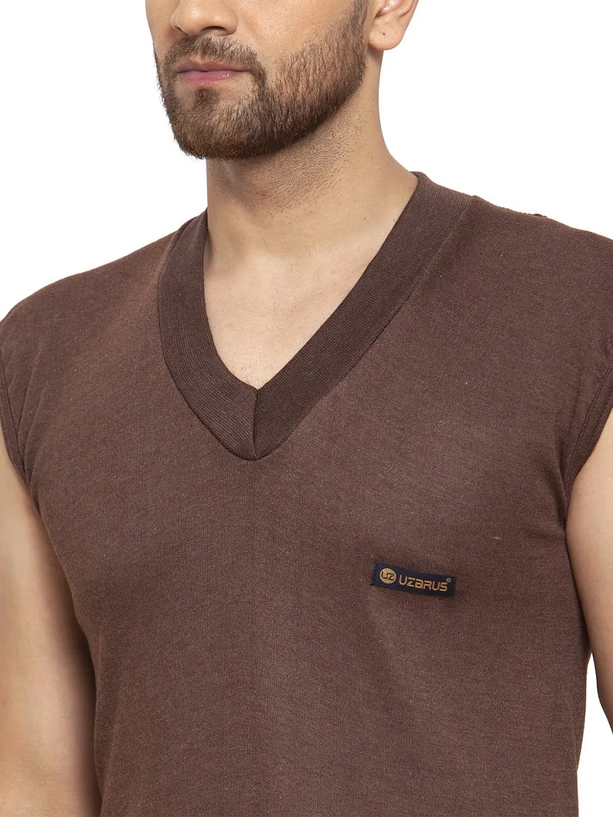 MEN'S SLEEVELESS THERMAL SET ( V NECK VEST AND TROUSER)