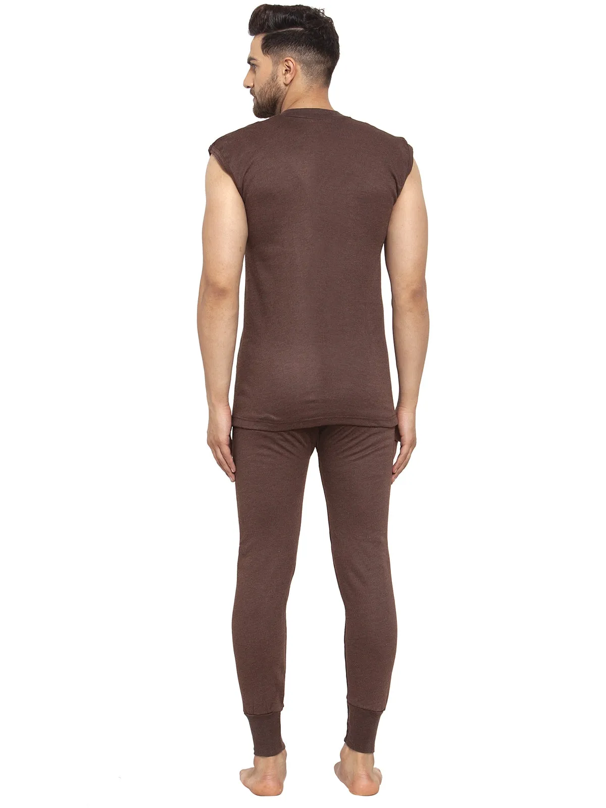 MEN'S SLEEVELESS THERMAL SET ( V NECK VEST AND TROUSER)