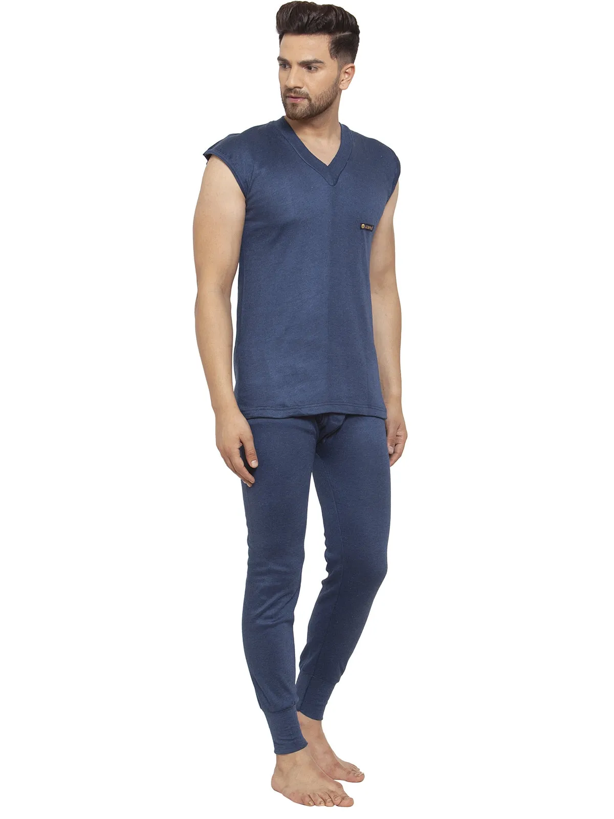 MEN'S SLEEVELESS THERMAL SET ( V NECK VEST AND TROUSER)
