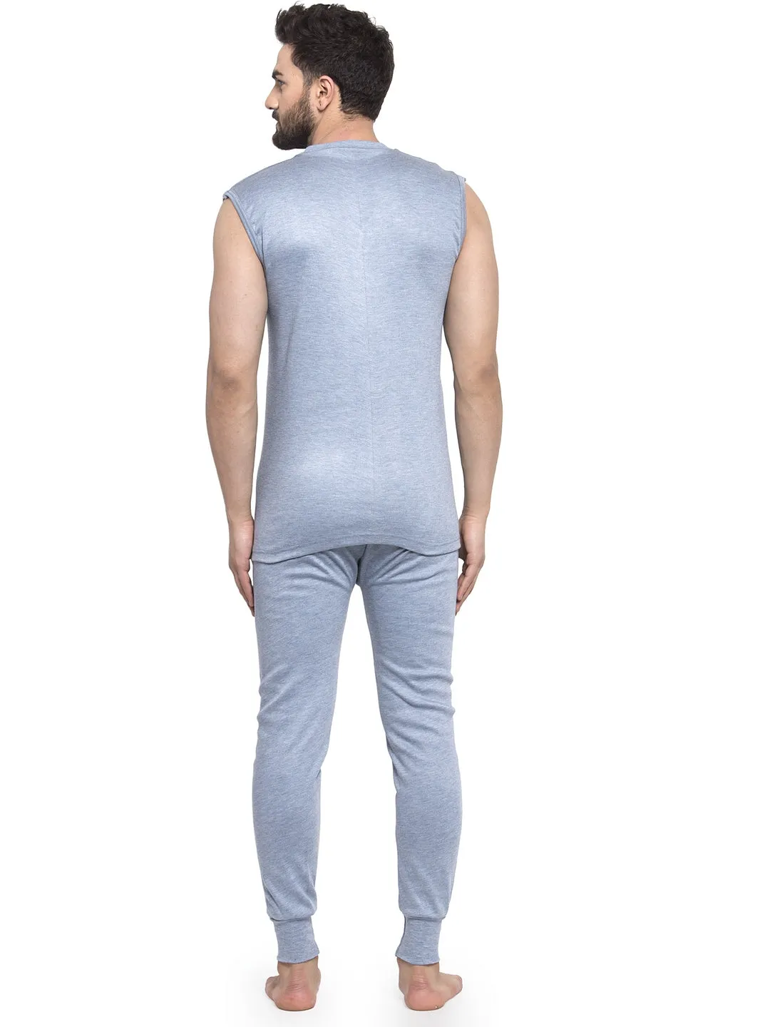 MEN'S SLEEVELESS THERMAL SET ( V NECK VEST AND TROUSER)