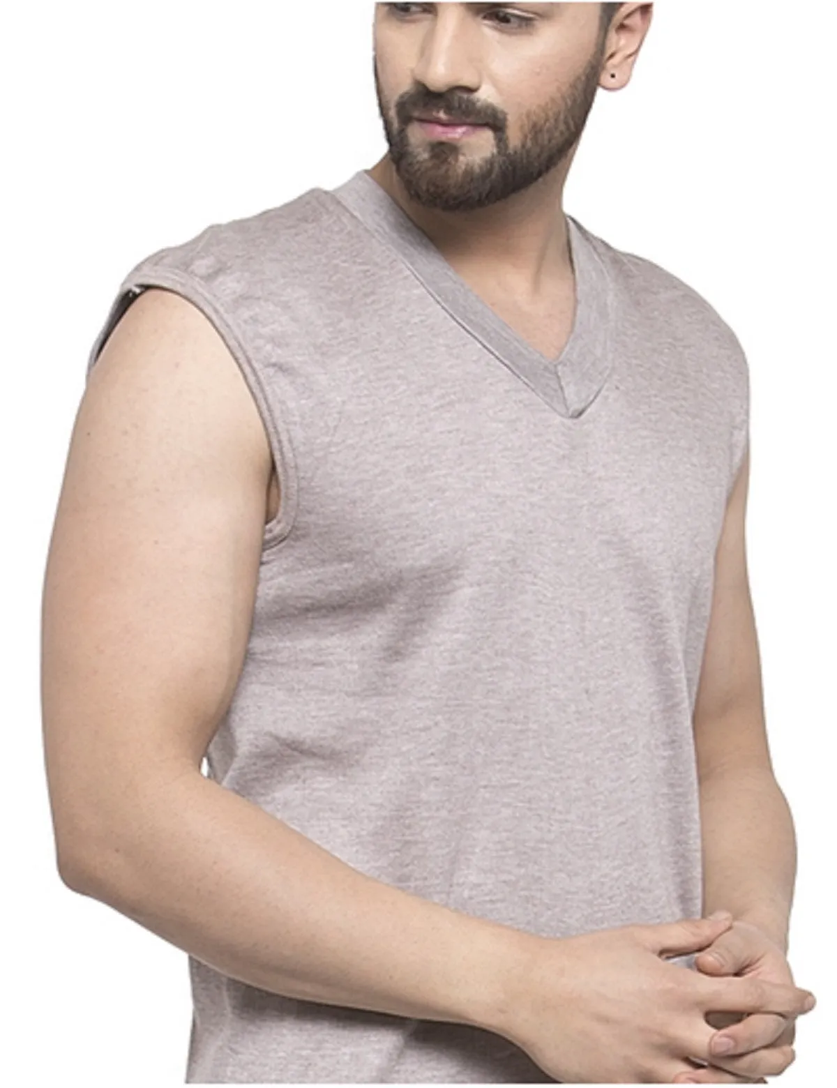 MEN'S SLEEVELESS THERMAL SET ( V NECK VEST AND TROUSER)