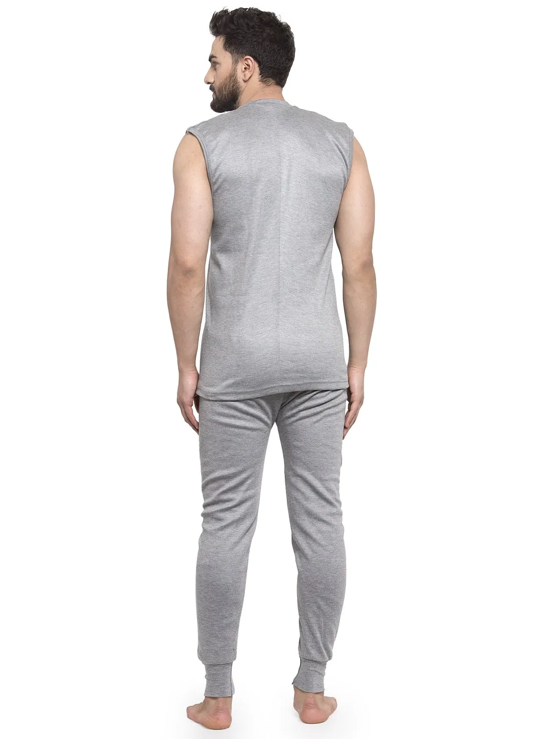 MEN'S SLEEVELESS THERMAL SET ( V NECK VEST AND TROUSER)