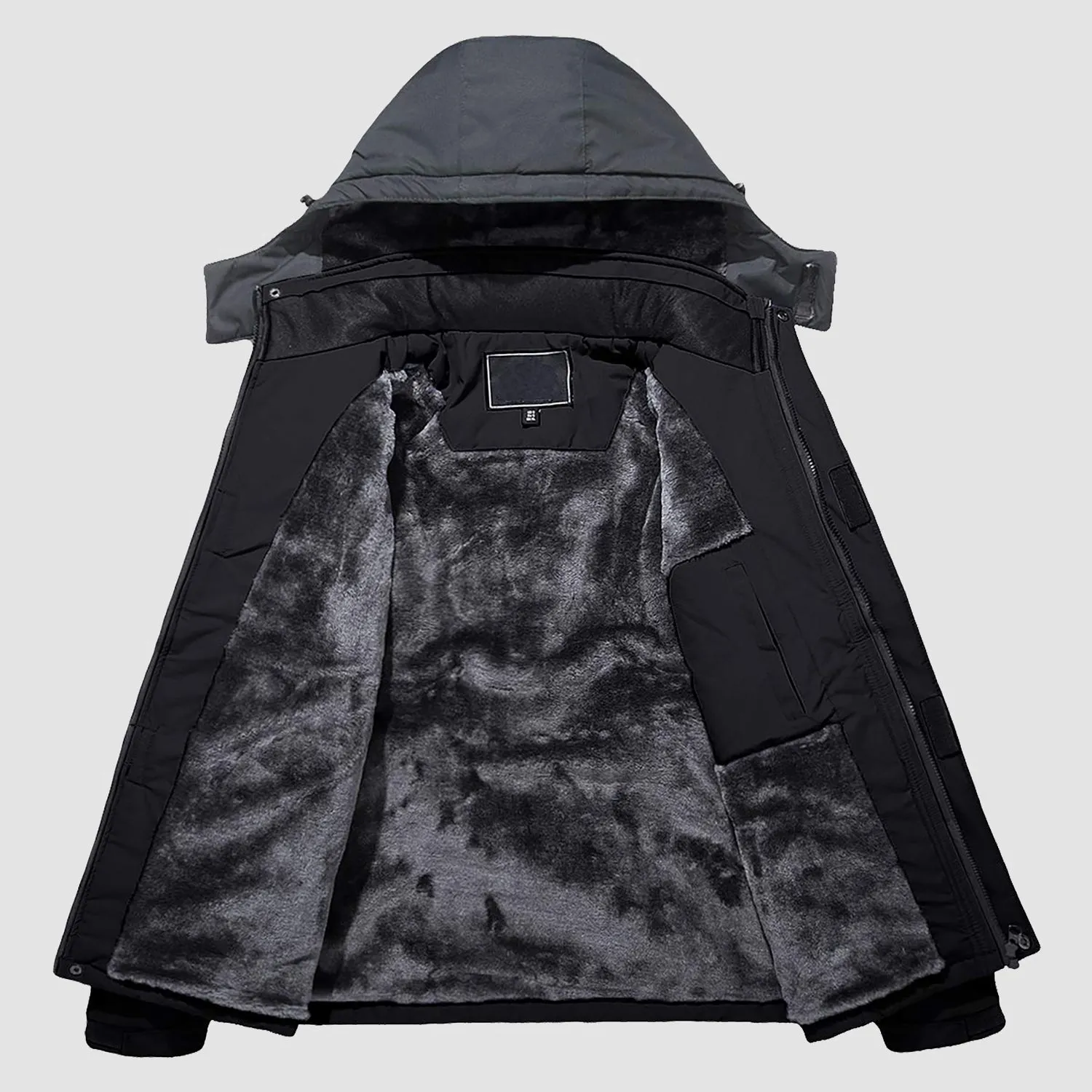 Men's Winter Jacket Water Repellent Ski Snow Jacket Warm Fleece Coat